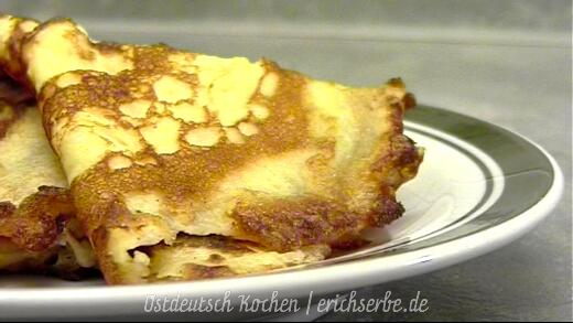 DDR Rezept ostdeutsche Buttermilchplinsen (Eierkuchen)