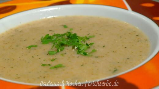 DDR Rezept ostdeutsche Geröstete Grießsuppe