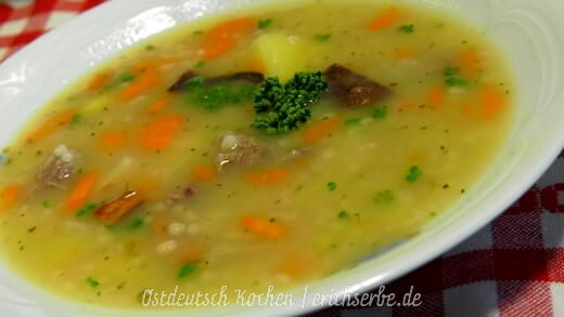 DDR Rezept ostdeutscher Graupeneintopf