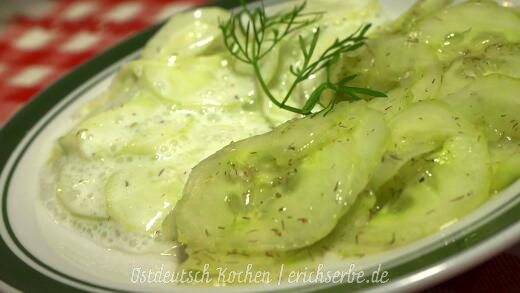 DDR Rezept ostdeutscher Gurkensalat