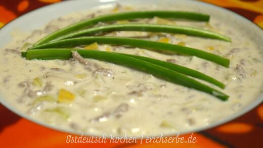 DDR Rezept ostdeutsche Harzer Käsesuppe