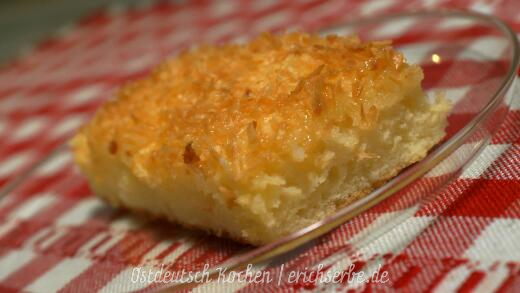 ostdeutscher Bienenstich (Kokos) nach DDR Rezept