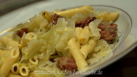 DDR Rezept ostdeutsche Krautnudeln