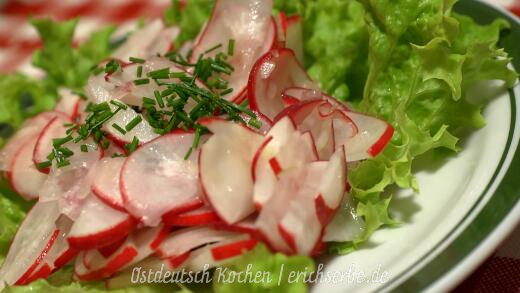 DDR Rezept ostdeutscher Radieschensalat