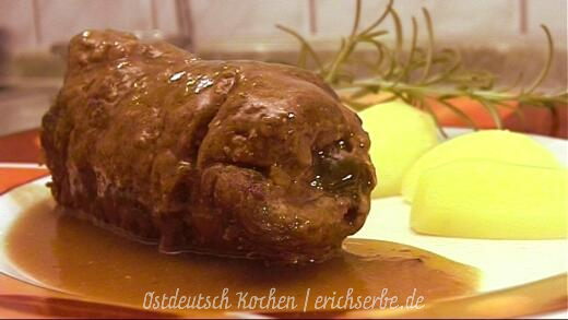 ostdeutsche Rinderroulade nach DDR Rezept