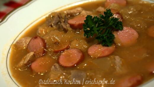 ostdeutsche Sauerkrautsuppe nach DDR Rezept