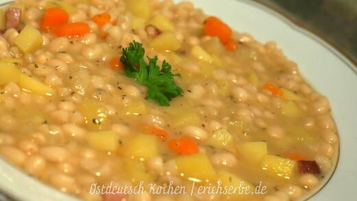 ostdeutsche Weiße Bohnensuppe nach DDR Rezept